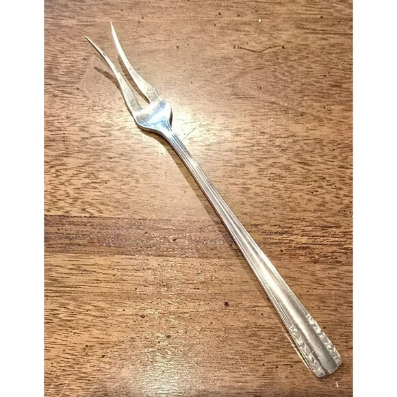 Vintage Alvin Chapel Bells Sterling Silver Two-Tine Old Style Pickle Fork HS116 - Picture 1 of 8